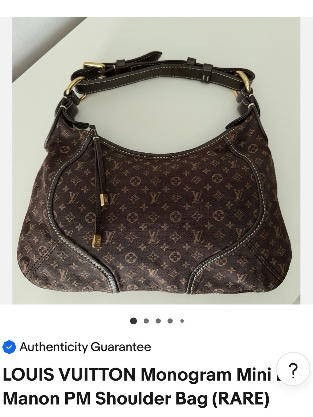 Louis Vuitton Brown Monogram Shoulder Bag w/ Gold Hardware eBay 
 Authenticated